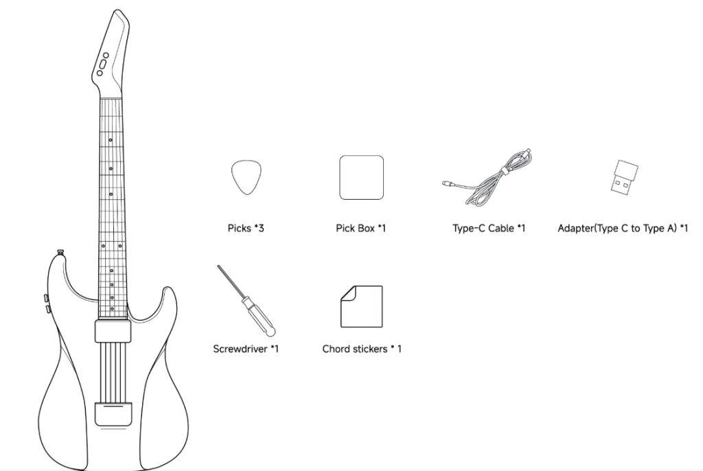 AeroBand MIDI Guitar Accessories