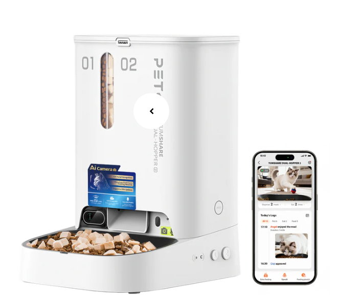 Petkit AI Visual Dual-compartment Smart Feeder