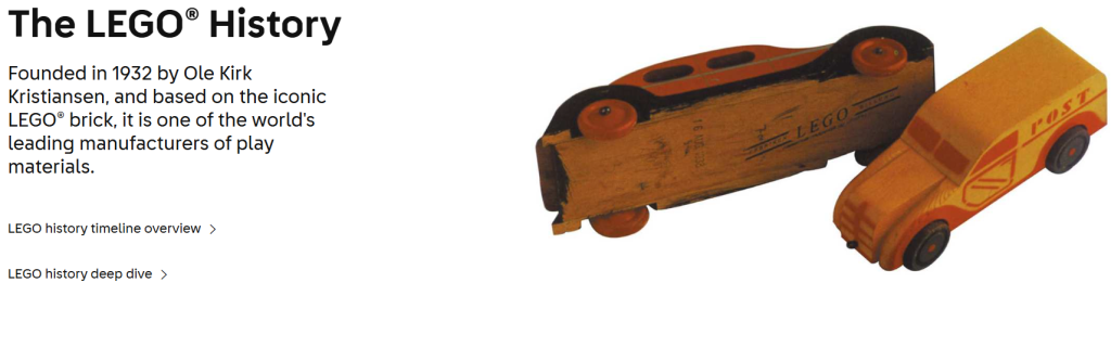 The Starting Path of LEGO