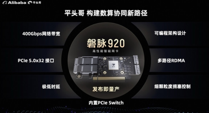 Panmai 920 high-performance smart network card, showcasing its design and core specifications.