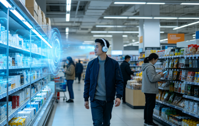 AI earbuds identify shopping items