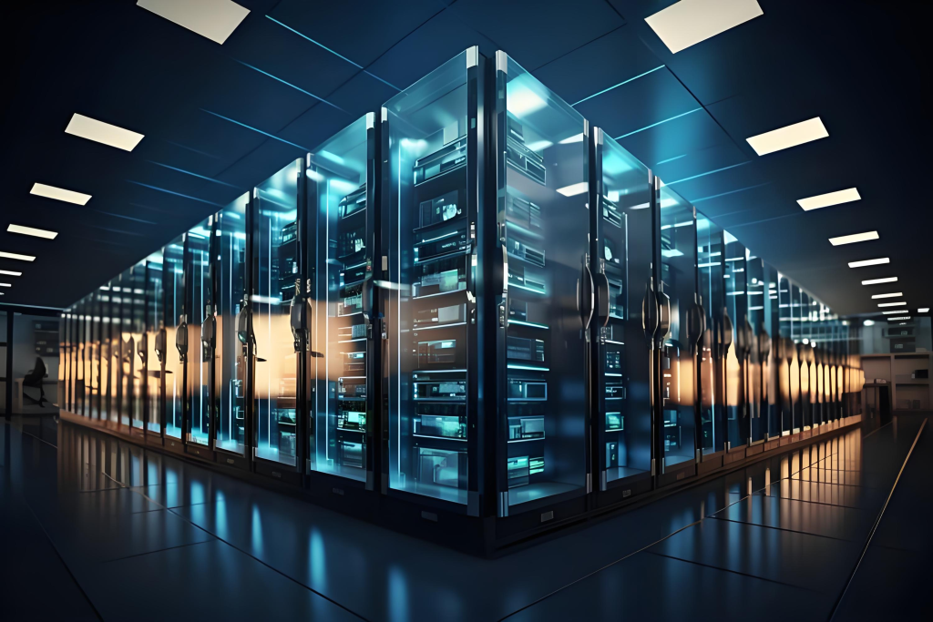 Modern AI data center equipped with domestic chip infrastructure