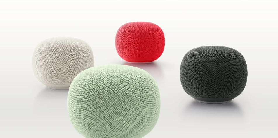 Google 2026 smart speaker four color lineup display