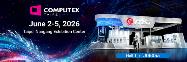 MSI COMPUTEX 2026 booth at Nangang hall