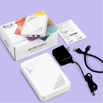 Yantu Princess Tu MEMOBUS NAS device unboxing contents with cables
