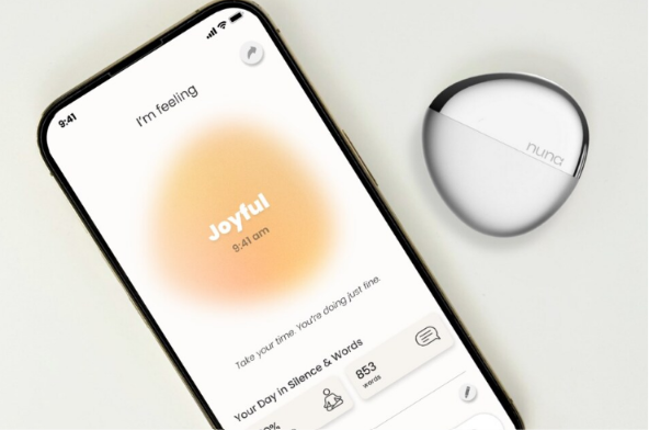 NUNA app joyful mood sphere
